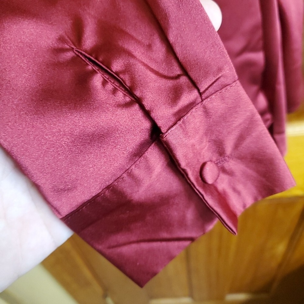 Missguided Satin Red Robe Size 4 - Picture 8 of 8